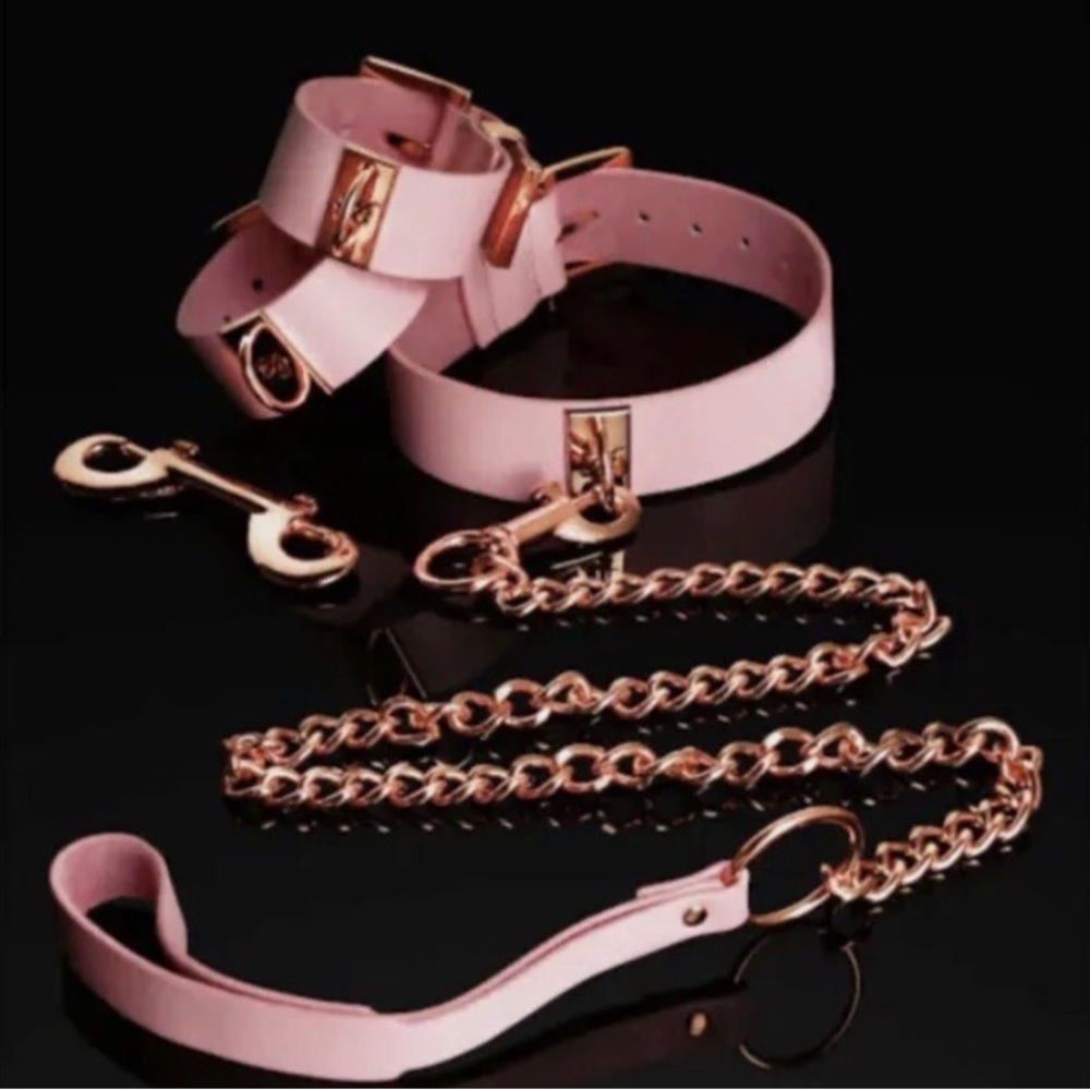 Honey Birdette Pink Belt and Chain Set